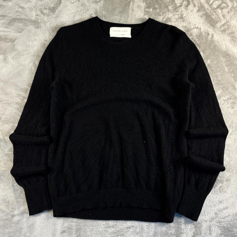 Everlane Cashmere Crewneck Sweater Women’s Medium Black Knit Pullover